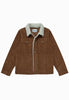 EMPIRE BROWN CORDUROY TRUCKER SHERPA JACKET