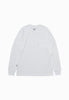 Moskav Signature White Double Pocket Long Sleeve Tee