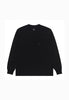 Moskav Signature Black Double Pocket Long Sleeve Tee