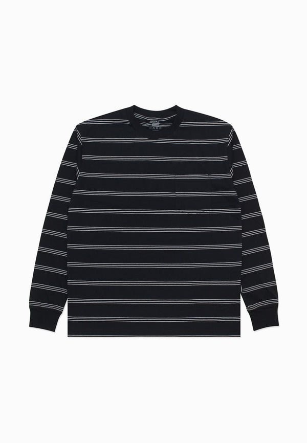 Moskav Burns Black Stripe Long Sleeve Tee