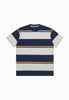 Moskav Sundown Navy Stripe Tee