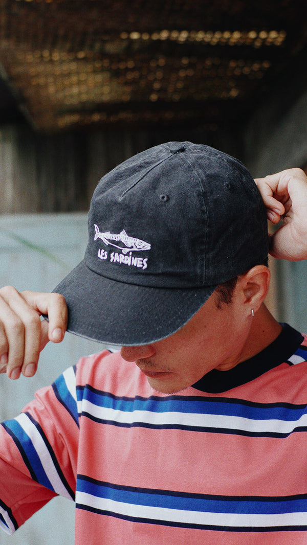 Moskav Sardines Black Wash 6 Panels Hat