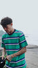 Moskav Aston Green Stripes Tee