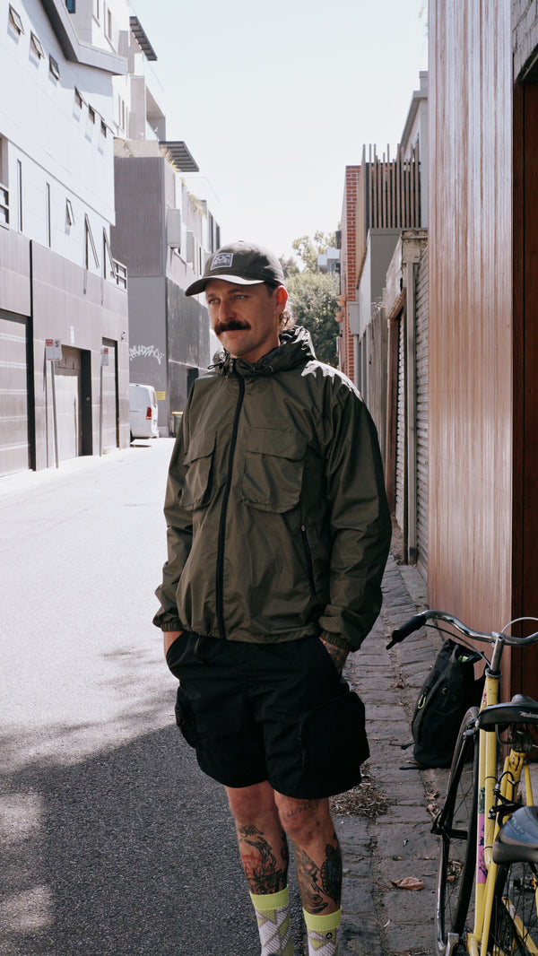Moskav Wales Olive Light Wind Breaker Jacket