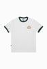 Moskav Sunny Holiday White-Green RInger Tee