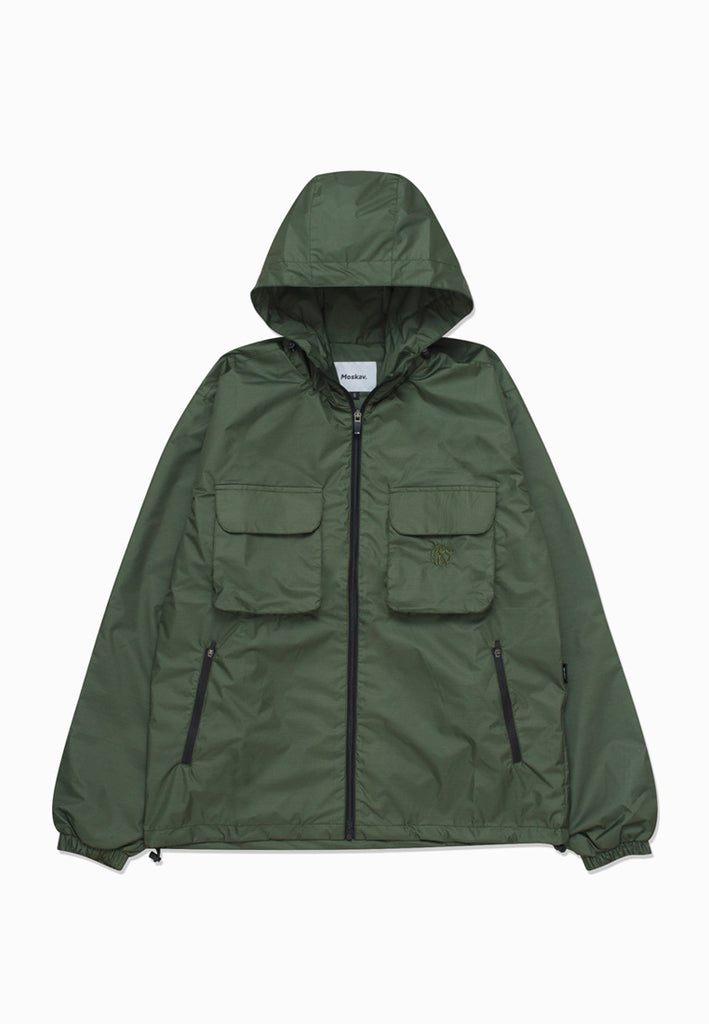 Moskav Wales Olive Light Wind Breaker Jacket