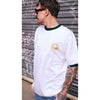 Moskav Sunny Holiday White-Green RInger Tee