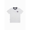 Moskav Holidays Badge White-Navy Ringer Tee