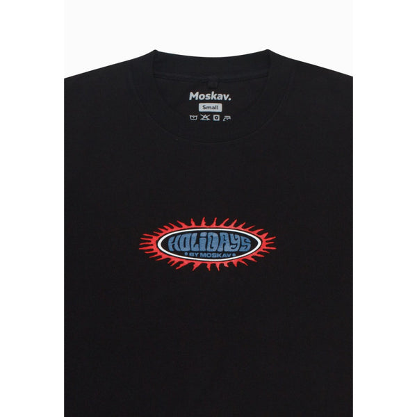 Moskav Fire Badge Black Graphic Tee