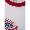 Moskav Fire Badge White-Red Ringer Tee