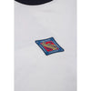 Moskav Holidays Badge White-Navy Ringer Tee