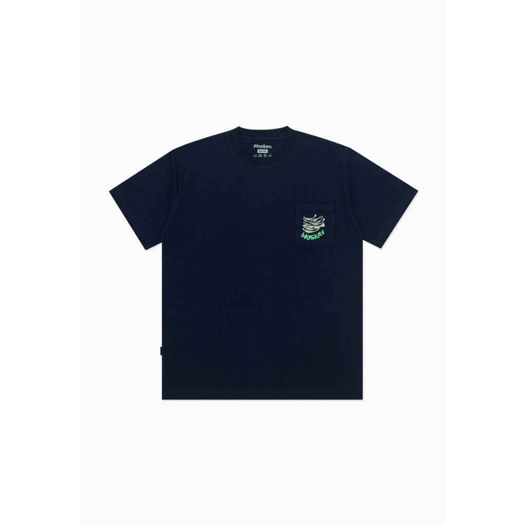 Moskav Anchovy Navy Pocket Tee