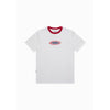 Moskav Fire Badge White-Red Ringer Tee