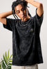 BLACK WASHED MOSKAV STEREO TEE