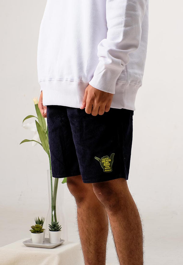 DEEP CORD NAVY SHORT