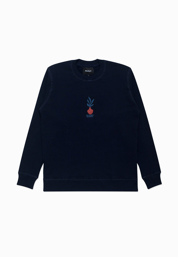 LOTUS NAVY CREWNECK