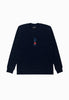 LOTUS NAVY CREWNECK