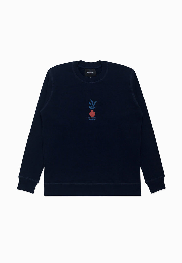 LOTUS NAVY CREWNECK