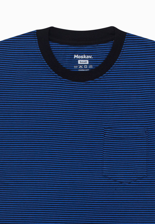 DAVENPORT BLUE STRIPES TEE