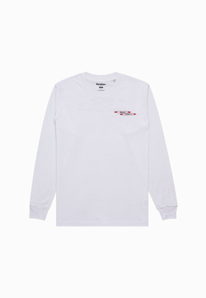 STEREO 8 WHITE LONG SLEVEE TEE