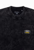 BLACK WASHED MOSKAV STEREO TEE