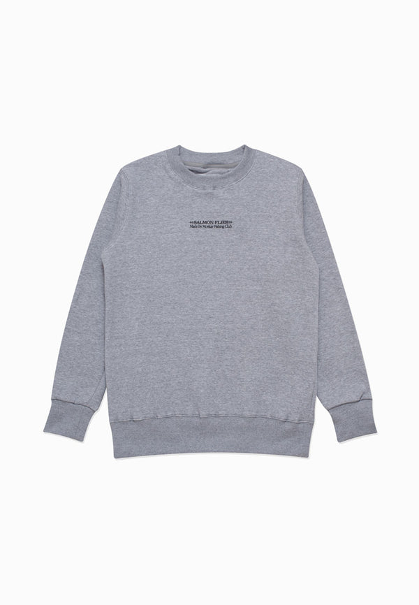 SALMON FLIES MISTY CREWNECK