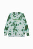 LEAVES & TREES TIE DYE GREEN CREWNECK