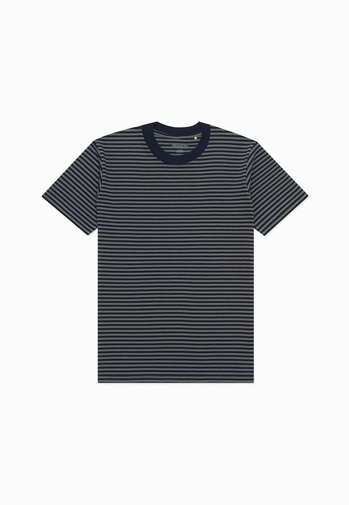 ALLEN GREEN - NAVY STRIPES TEE