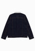 EMPIRE BLUE INDIGO DENIM TRUCKER SHERPA JACKET