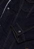 EMPIRE BLUE INDIGO DENIM TRUCKER SHERPA JACKET