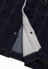 EMPIRE BLUE INDIGO DENIM TRUCKER SHERPA JACKET