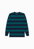 RUSSO GREEN STRIPE LONG SLEEVE TEE