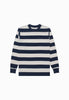 DAVIES NAVY STRIPE LONG SLEEVE TEE