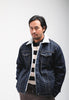 EMPIRE BLUE INDIGO DENIM TRUCKER SHERPA JACKET
