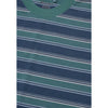Moskav Ashley Navy Green Stripe Tee