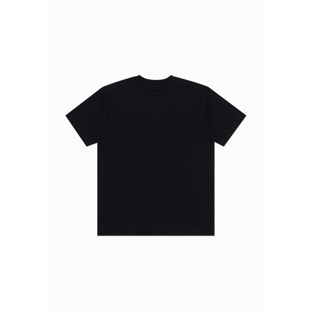 Moskav Round Logo Black Pocket Tee
