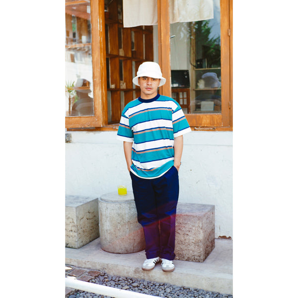 Moskav Morsy Navy Stripe Tee