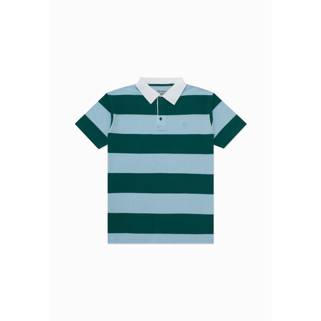 Moskav Vier Stripe Polo Shirt