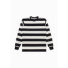 Moskav Cave Black White Stripe Long Sleeve Tee