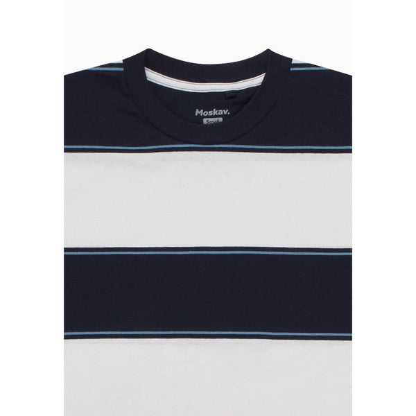 Moskav Elford White Stripe Tee
