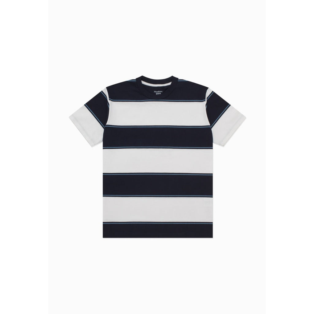 Moskav Elford White Stripe Tee