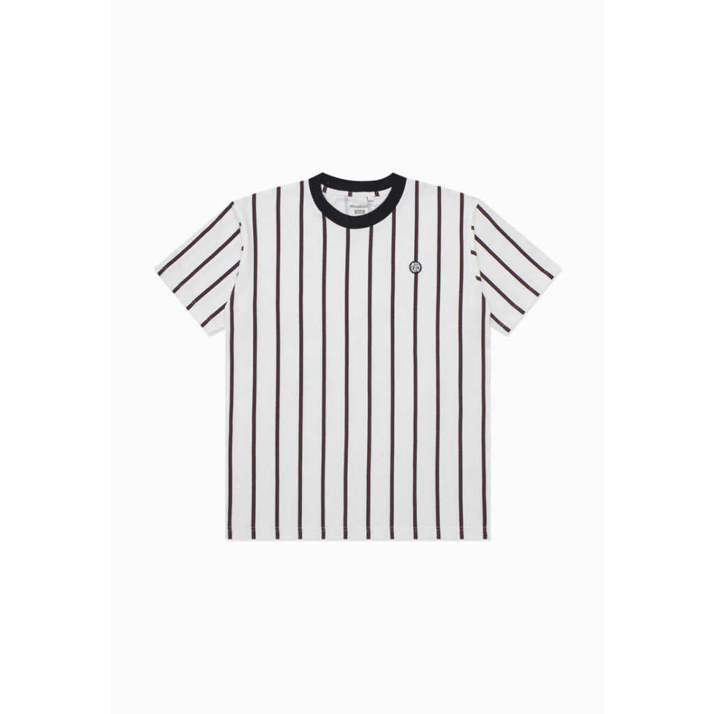 Moskav Walsham White Stripe Tee