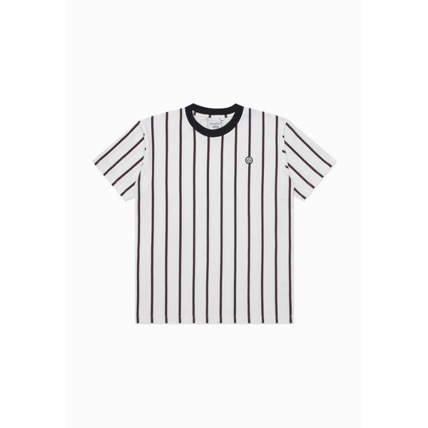 Moskav Walsham White Stripe Tee
