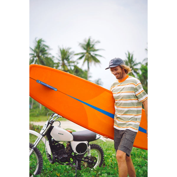 Moskav Myles Orange Stripe Tee