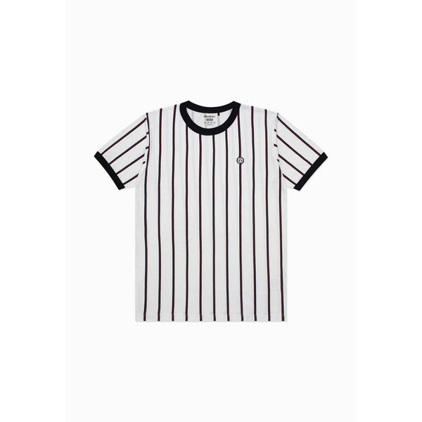 Moskav Weston Ringer White Stripe Tee
