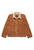 EMPIRE SOLID BROWN CORDUROY TRUCKER SHERPA JACKET