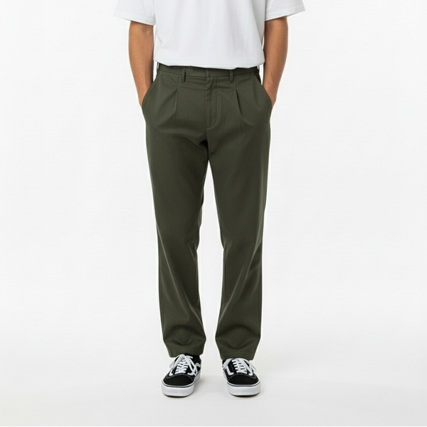Moskav Garner Olive Chino Regular Work Pants