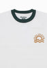 Moskav Sunny Holiday White-Green RInger Tee