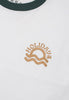 Moskav Sunny Holiday White-Green RInger Tee