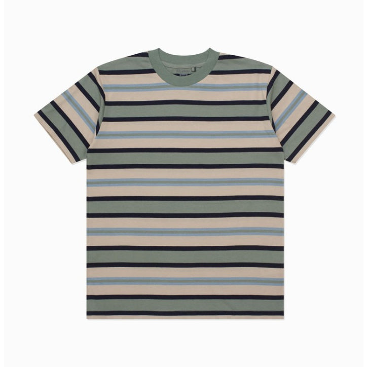 Moskav Coastal Sage Stripe Tee